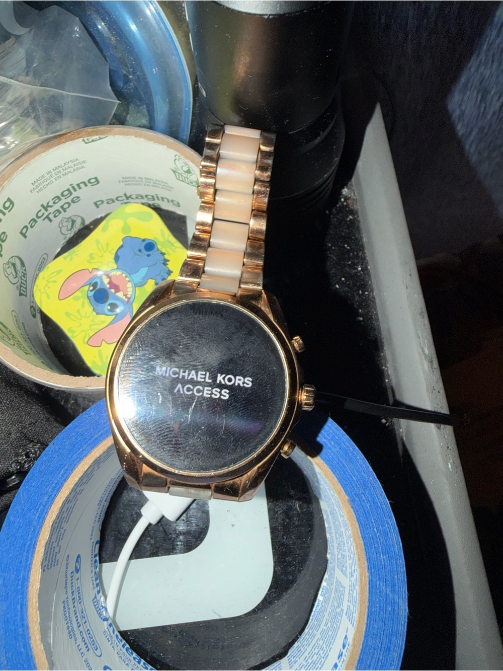 Michael Kors Rose Gold and Cream Hybrid Smartwatch